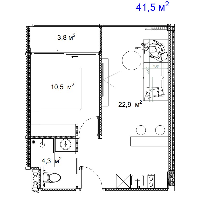 1 BR