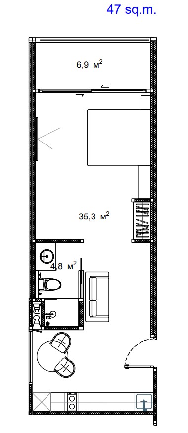 1 BR