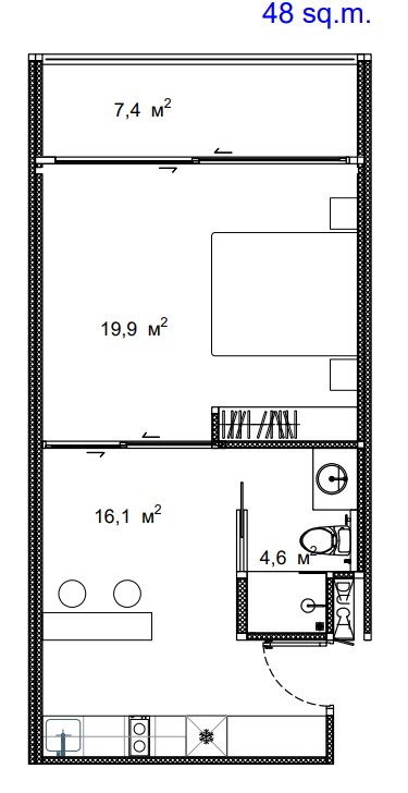 1 BR