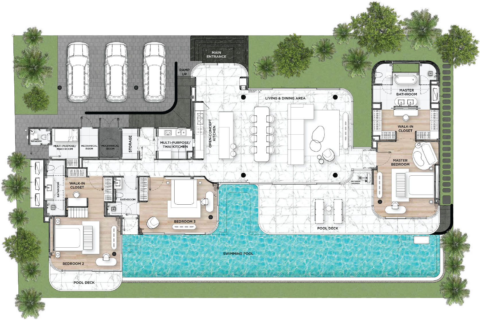 3 BR