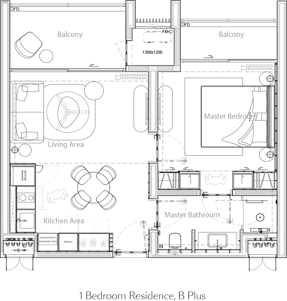 1 BR