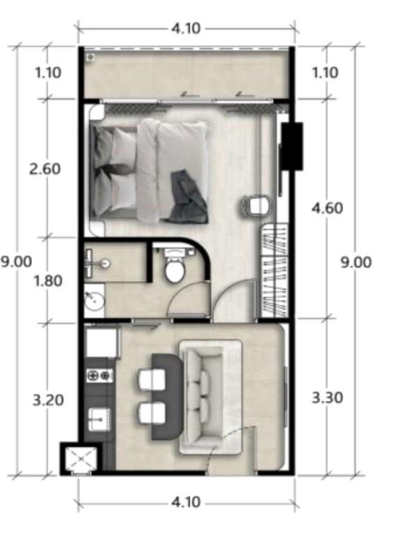 1 BR