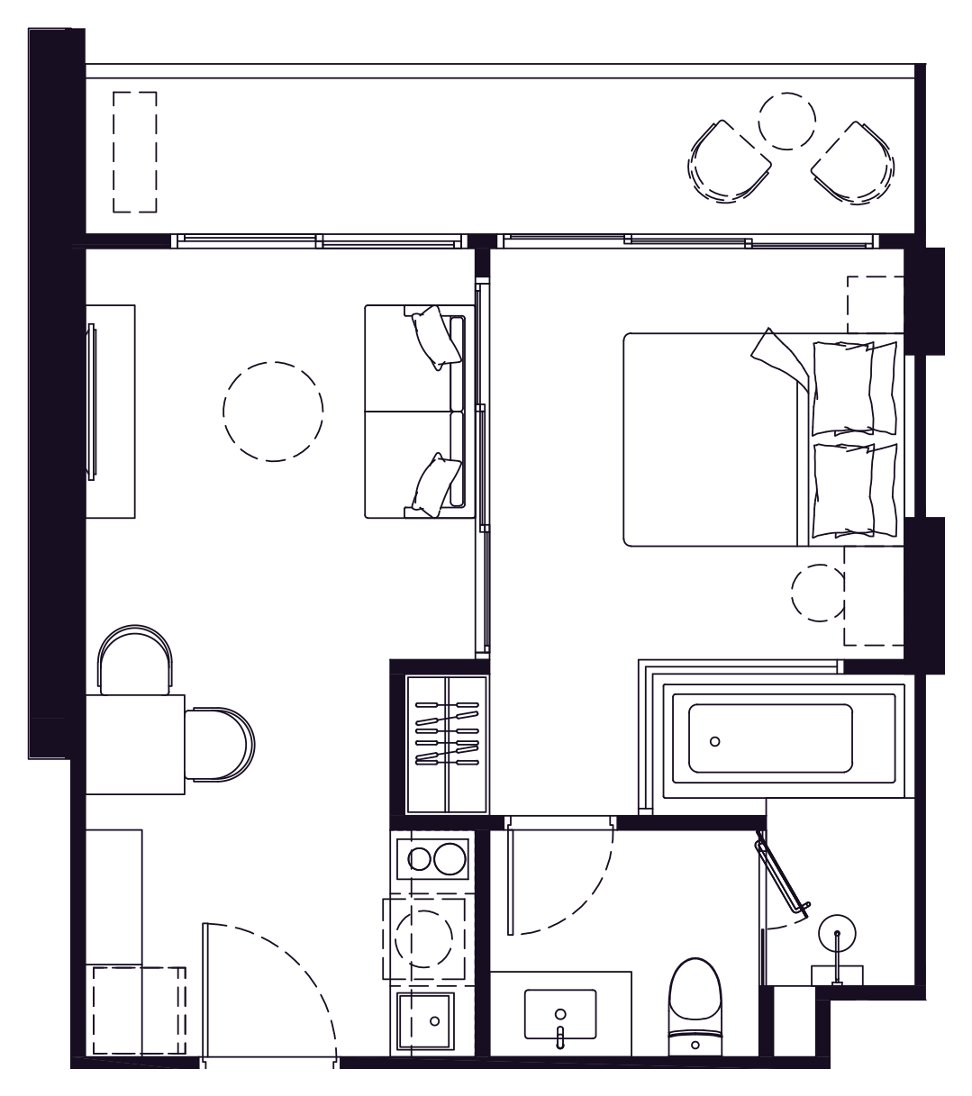 1 BR