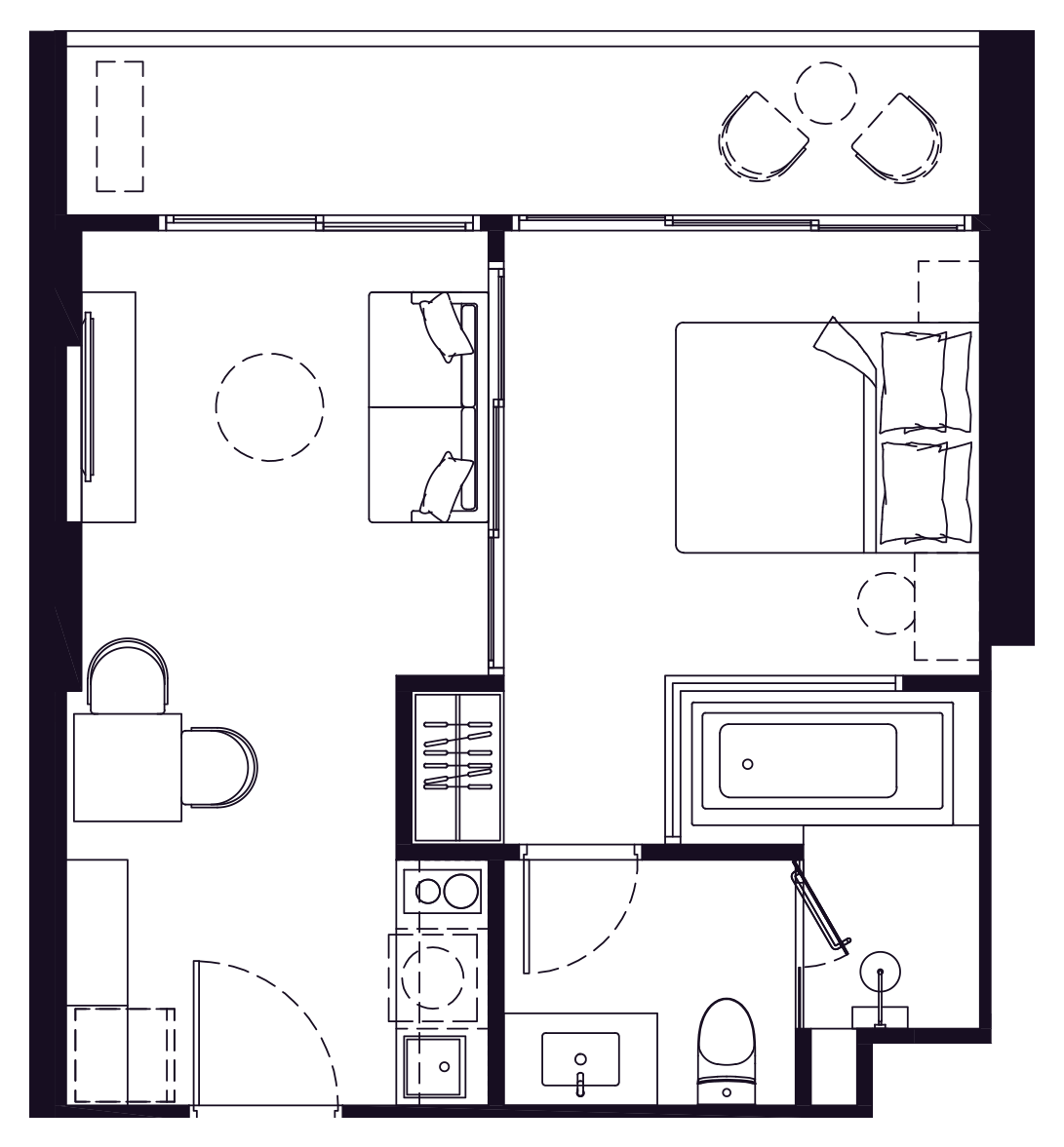 1 BR