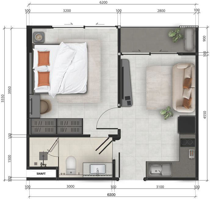 1 BR